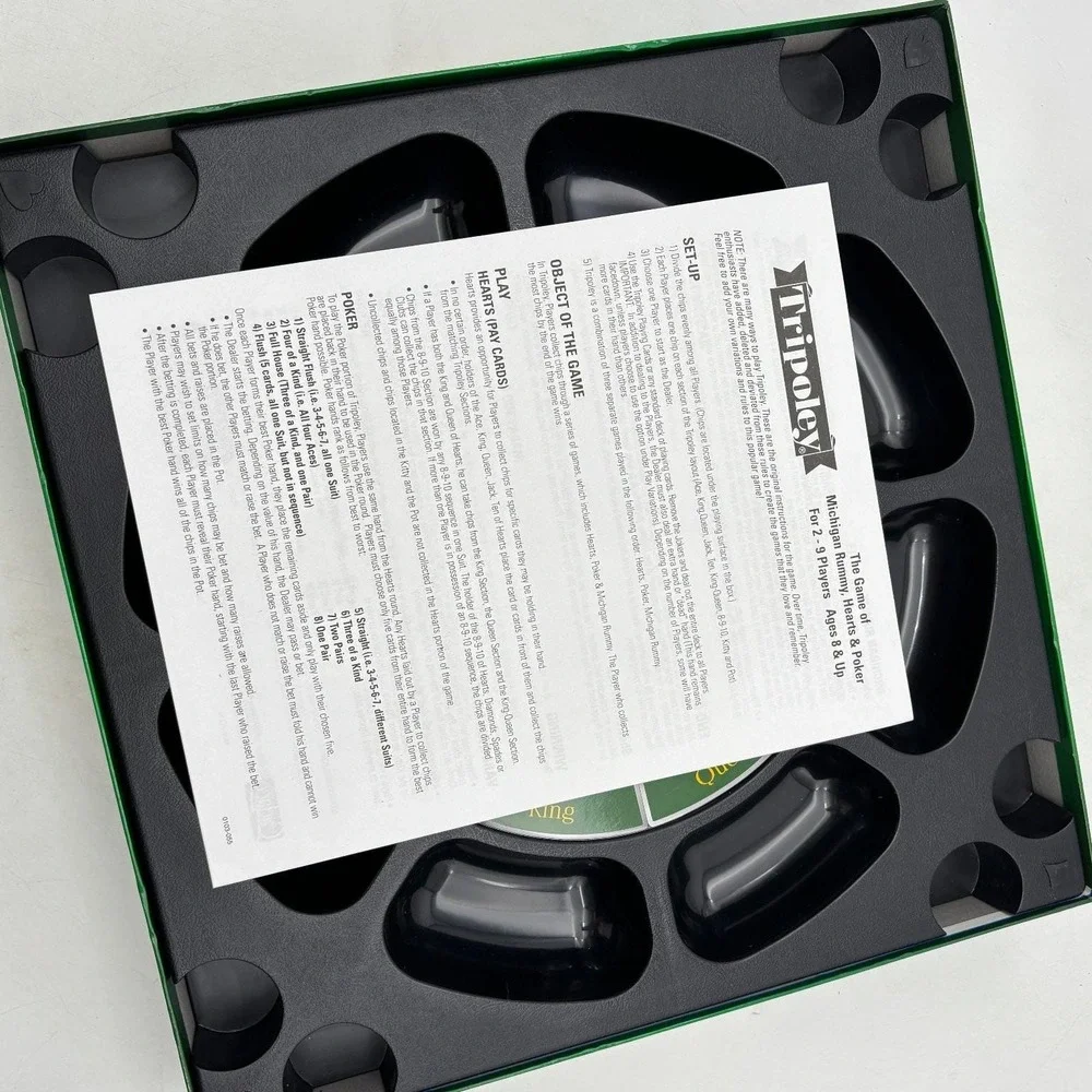Tripoley Special Edition Cadaco Rotating Turntable Board Game Complete